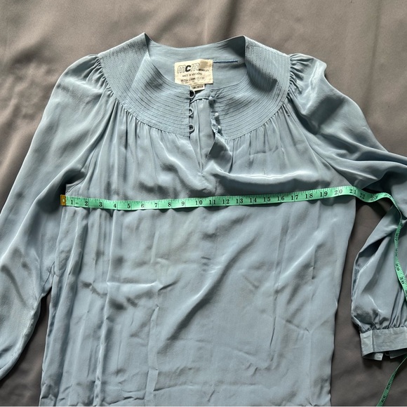 MCM VINTAGE Elegant Blue Long Sleeve Dress - Picture 10 of 12